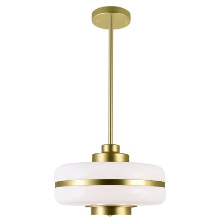 CWI LIGHTING 1 Light Down Pendant With Pearl Gold Finish 1143P12-1-270
